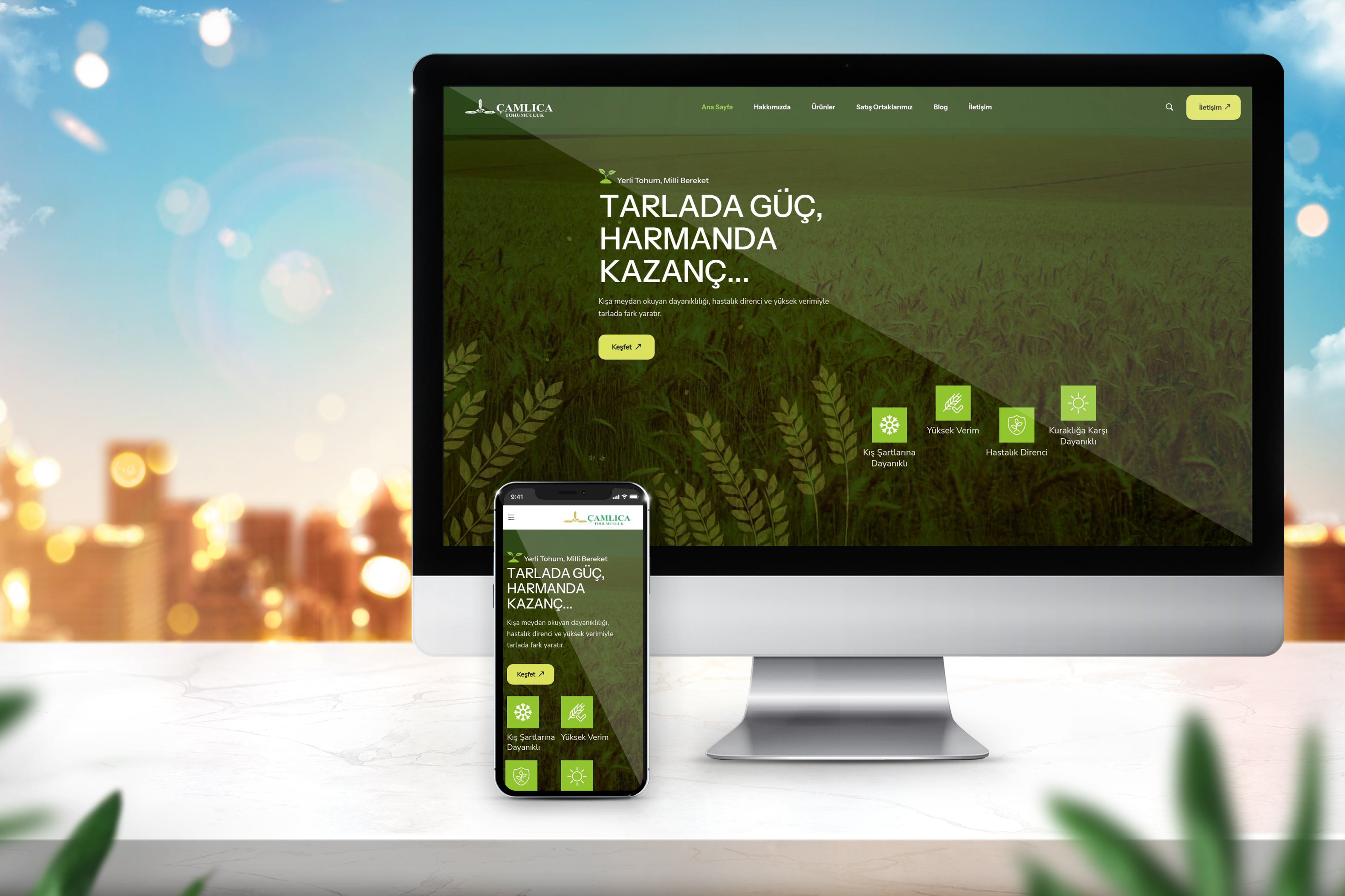Çamlıca Tohumculuk Web Sitesi